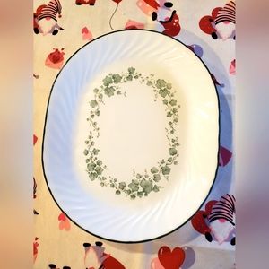 Corelle Serving Platter Callaway Ivy Leaf EUC